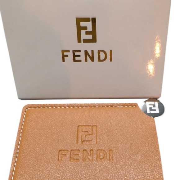 Fendi Leather Mirror & Card Holder - Picture 1 of 4